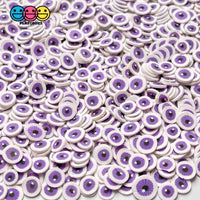 Purple Eyeballs Halloween Clay Fimo Slices Decoden Funfetti 5Mm Sprinkle
