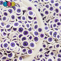 Purple Eyeballs Halloween Clay Fimo Slices Decoden Funfetti 5Mm Sprinkle