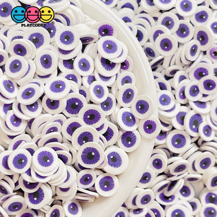 Purple Eyeballs Halloween Clay Fimo Slices Decoden Funfetti 5Mm Sprinkle