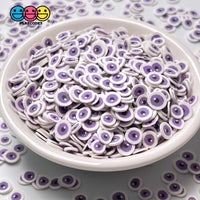 Purple Eyeballs Halloween Clay Fimo Slices Decoden Funfetti 5Mm Sprinkle