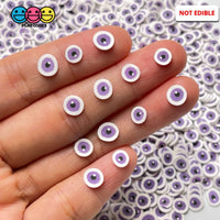 Purple Eyeballs Halloween Clay Fimo Slices Decoden Funfetti 5Mm Sprinkle