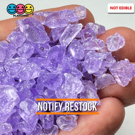 Purple Silica Acrylic Sand 100 Grams Slime Filler Fake Lava Rock Candy Sprinkle