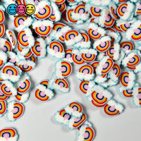 Rainbow And Clouds Fimo Mix Fake Polymer Clay Sprinkles Confetti Funfetti Sprinkle