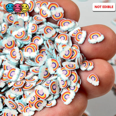 Rainbow And Clouds Fimo Mix Fake Polymer Clay Sprinkles Confetti Funfetti Sprinkle