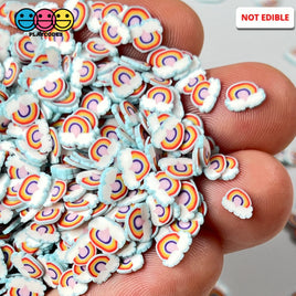 Rainbow And Clouds Fimo Mix Fake Polymer Clay Sprinkles Confetti Funfetti Sprinkle