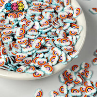 Rainbow And Clouds Fimo Mix Fake Polymer Clay Sprinkles Confetti Funfetti Sprinkle