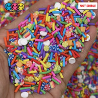 Rainbow Carnival Polymer Clay Fake Sprinkles Fimo Confetti Decoden Jimmies Sprinkle