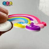 Rainbow Cloud And Stars Flatback Silicon Bendable Charms 10 Pcs Playcode3 Llc Charm