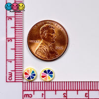 Rainbow Color Wheel Fimo Slices Fake Sprinkles Yellow Decoden Funfetti Sprinkle