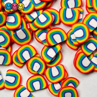 Rainbow Fimo Slice Fake Sprinkles Decoden Jimmies Rainbows Sizes: 5/10 Mm Sprinkle
