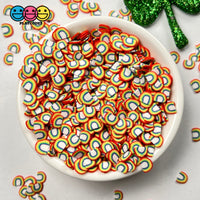Rainbow Fimo Slice Fake Sprinkles Decoden Jimmies Rainbows Sizes: 5/10 Mm Sprinkle