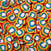 Rainbow Fimo Slice Fake Sprinkles Decoden Jimmies Rainbows Sizes: 5/10 Mm Sprinkle