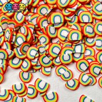 Rainbow Fimo Slice Fake Sprinkles Decoden Jimmies Rainbows Sizes: 5/10 Mm Sprinkle