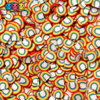 Rainbow Fimo Slice Fake Sprinkles Decoden Jimmies Rainbows Sizes: 5/10 Mm Sprinkle