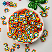 Rainbow Fimo Slice Fake Sprinkles Decoden Jimmies Rainbows Sizes: 5/10 Mm Sprinkle
