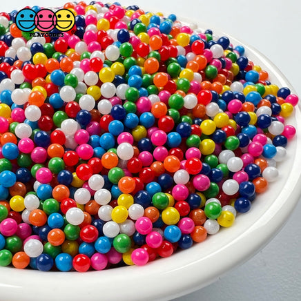 Rainbow Mix Nonpareil Glass 1.9Mm Beads Caviar Faux Sprinkles Decoden Fake Bake 20 Grams Bead