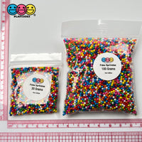 Rainbow Mix Nonpareil Glass 1.9Mm Beads Caviar Faux Sprinkles Decoden Fake Bake Bead
