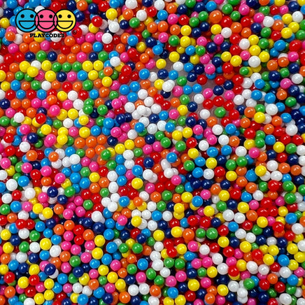 Rainbow Mix Nonpareil Glass 1.9Mm Beads Caviar Faux Sprinkles Decoden Fake Bake Bead
