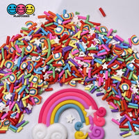 Rainbow And Stars Fimo Fake Sprinkles Mix Rainbows Star Decoden Funfetti Sprinkle