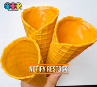 Fake Real Size Ice Cream Waffle Cone Plastic Food Desserts Prop 3 pcs PLAYCODE3 Fake Food
