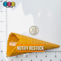 Fake Real Size Ice Cream Waffle Cone Plastic Food Desserts Prop 3 pcs PLAYCODE3 Fake Food