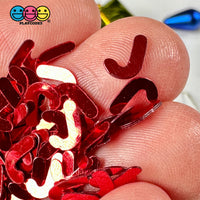 Red Candy Canes Christmas Holiday Glitter Confetti Iridescent 8Mm Playcode3 Llc