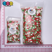 Clay Christmas Sprinkles With Snowflakes Decoden Sprinkle