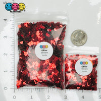 Red Hearts Valentines Day Color Shift Glitter Plastic Decoden Funfetti Playcode3 Llc