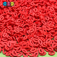 20/100G Valentines Red Lips Fimo Slices Fake Sprinkles Decoden Jimmies Playcode3 20 Grams Sprinkle