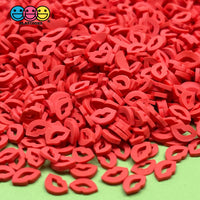 20/100G Valentines Red Lips Fimo Slices Fake Sprinkles Decoden Jimmies Playcode3 Sprinkle