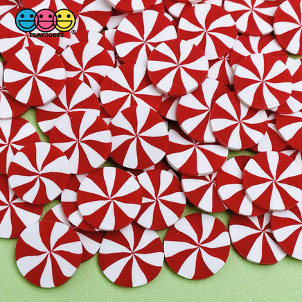 Peppermint Candy Swirl Christmas Design Fake Sprinkles Decoden Sprinkle