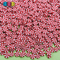 Peppermint Candy Swirl Christmas Design Fake Sprinkles Decoden Sprinkle