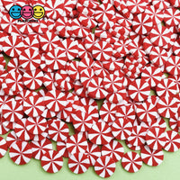 Peppermint Candy Swirl Christmas Design Fake Sprinkles Decoden Sprinkle