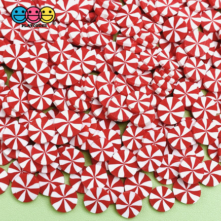 Peppermint Candy Swirl Christmas Design Fake Sprinkles Decoden Sprinkle