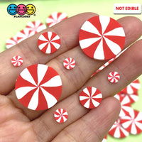 Peppermint Candy Swirl Christmas Design Fake Sprinkles Decoden Sprinkle