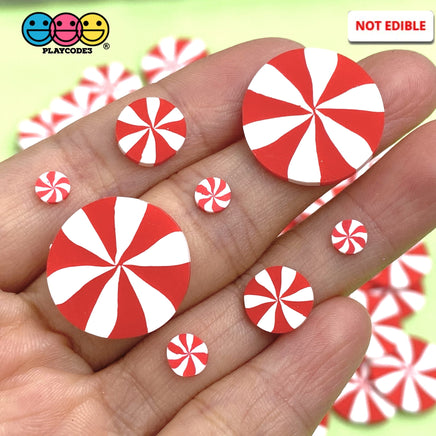 Peppermint Candy Swirl Christmas Design Fake Sprinkles Decoden Sprinkle