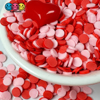 Red Pink Flower Confetti Fake Clay Sprinkles Discs Valentines Day Decoden Jimmies Funfetti Playcode3