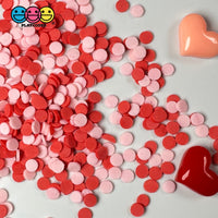Red Pink Flower Confetti Fake Clay Sprinkles Discs Valentines Day Decoden Jimmies Funfetti Playcode3