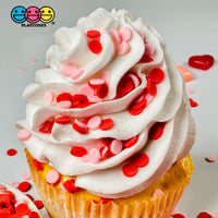 Red Pink Flower Confetti Fake Clay Sprinkles Discs Valentines Day Decoden Jimmies Funfetti Playcode3
