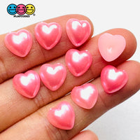 Red Pink Love Hearts Valentine’s Day Flatback Cabochons Decoden Charm 100 Pcs