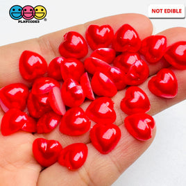 Red Pink Love Hearts Valentine’s Day Flatback Cabochons Decoden Charm 100 Pcs