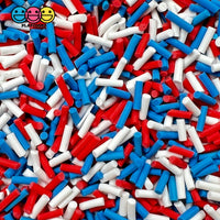 Red White And Blue 4Th Of July Fake Sprinkles Decoden Jimmies 20 Grams Sprinkle