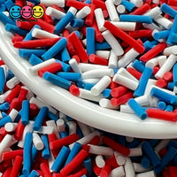 Red White And Blue 4Th Of July Fake Sprinkles Decoden Jimmies Sprinkle