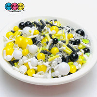 Rhine Stone Slushie 6/4/2Mm Beads Yellow Black Green White 5Mm Fake Clay Sprinkles Decoden Fimo