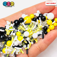 Rhine Stone Slushie 6/4/2Mm Beads Yellow Black Green White 5Mm Fake Clay Sprinkles Decoden Fimo