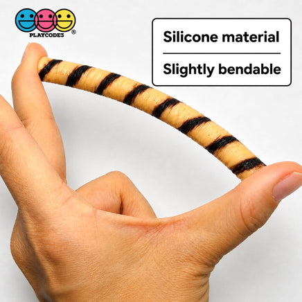 Rolled Wafer Fake Food Dessert NOT a Toy Realistic Imitation Life Like Bendable PVC Plastic 5 pcs E - Fake Food
