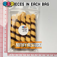 Rolled Wafer Fake Food Dessert Not A Toy Realistic Imitation Life Like Bendable Pvc Plastic 5 Pcs