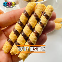 Rolled Wafer Fake Food Dessert Not A Toy Realistic Imitation Life Like Bendable Pvc Plastic 5 Pcs