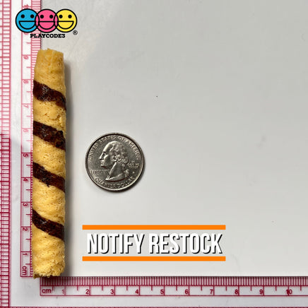 Rolled Wafer Fake Food Dessert Not A Toy Realistic Imitation Life Like Bendable Pvc Plastic 5 Pcs