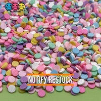 Round Confetti Fake Sprinkles Pastel Rainbow Decoden Jimmies 20 Grams Sprinkle